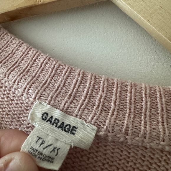 Garage Light Pink Knit Sweater - Picture 5 of 5